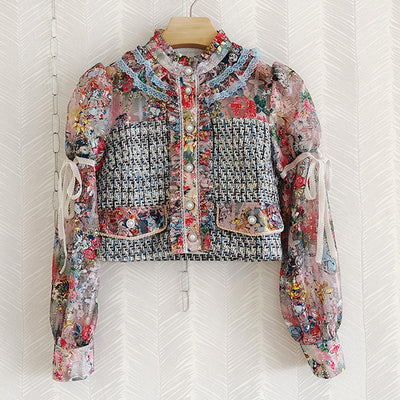 Conjunto Falda Irregular con Blusa de Encaje y Corbata Británica - Image 5