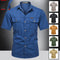 Camisa Militar de Verano Manga Corta para Hombre