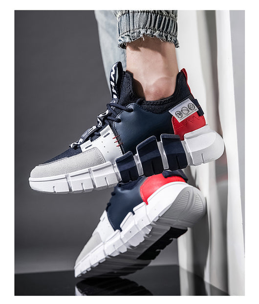 Tenis Casuales con Paneles de Cuero - Image 6