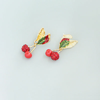 Aretes de Cereza con Cristales - Joyería de Moda para Mujeres - Image 7