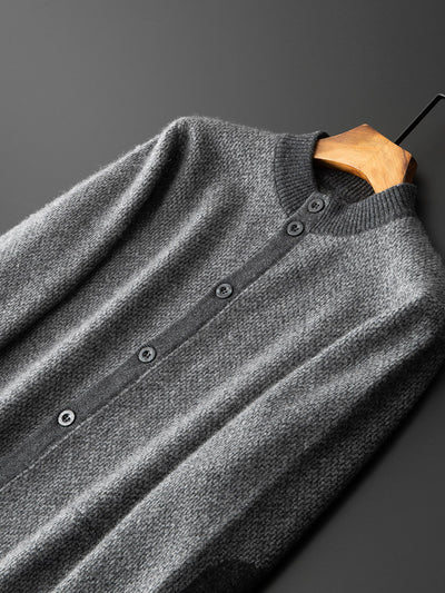 Suéter de Cachemira Holgado para Hombre - Talla Grande Reforzada - Image 12