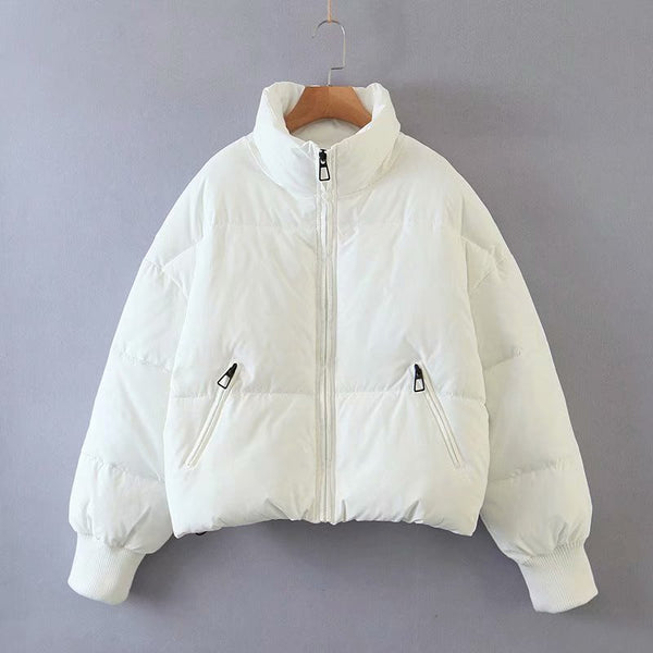 Chaqueta Acolchada Urban Leisure con Cuello Parado para Mujer - Image 6