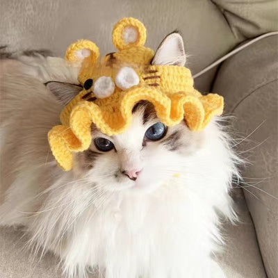 Gorro Tejido para Mascotas - Sombrero Divertido para Gatos y Perros - Image 5