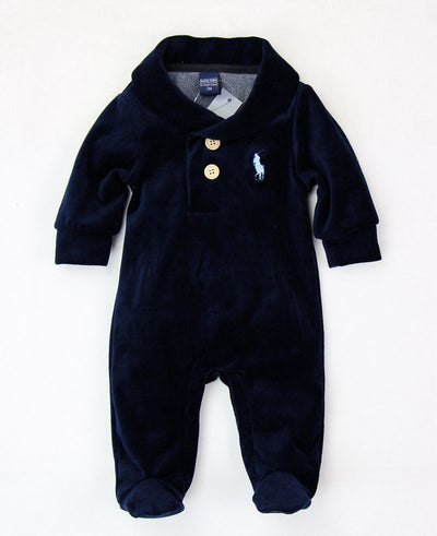 Pijama de Terciopelo para Bebé con Pie Integrado - Image 8