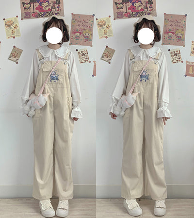 Overol de Pana para Niñas Otoño Invierno - Estilo Japonés Adorable - Image 8