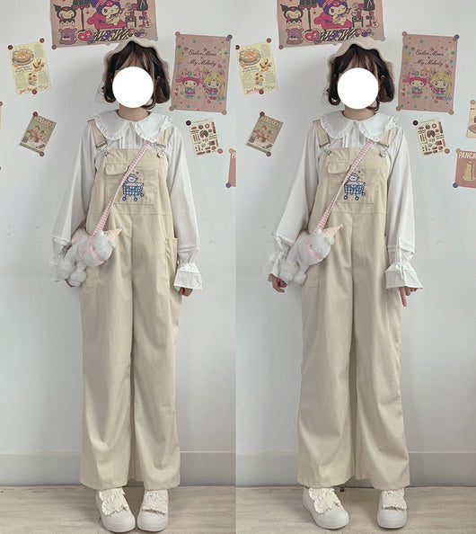 Overol de Pana para Niñas Otoño Invierno - Estilo Japonés Adorable - Image 8