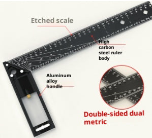 Escuadra de Aluminio Reforzado con Múltiples Ángulos para Carpintería Profesional - Image 14