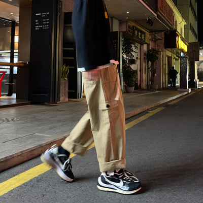 Pantalones Japoneses Sueltos de Color Liso - Comodidad Casual - Image 12