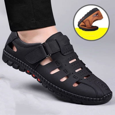 Zapatos Casuales de Cuero para Hombre con Diseño Calado Transpirable - Image 11