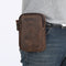 Bolsa Crossbody de Cuero para Teléfono y Accesorios - Diseño Asimétrico para Hombre