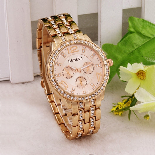 Reloj de Moda para Mujer con Diamantes y Movimiento de Cuarzo - Image 8
