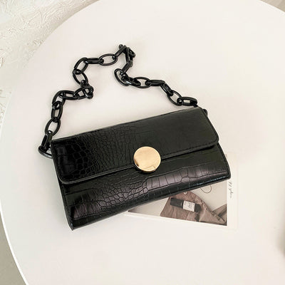Bolso de Hombro Coreano con Cadena Dorada para Mujer - Image 5