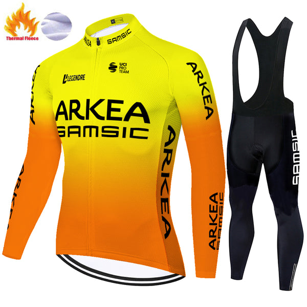 Jersey de Ciclismo con Babero Corto en Fleece - Image 4