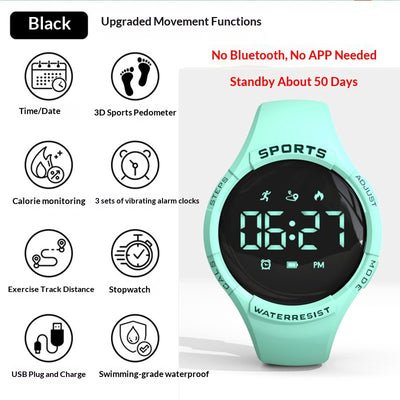 Pulsera Deportiva Inteligente con Pantalla Táctil - Monitor de Frecuencia Cardíaca y Podómetro - Image 5