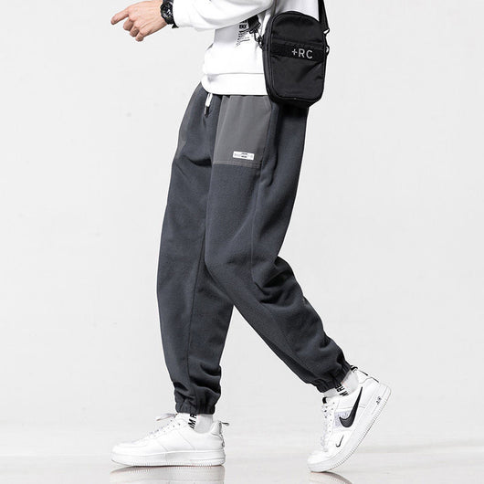 Pantalones Deportivos Casuales con Forro Grueso y Terciopelo - Image 9