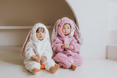 Pijama Enterizo de Conejo Peluche para Niños - Tela Acolchada - Image 14