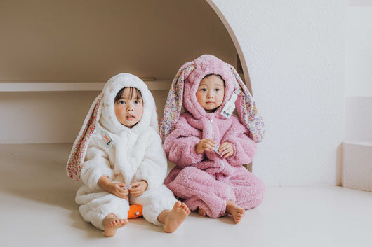 Pijama Enterizo de Conejo Peluche para Niños - Tela Acolchada - Image 14