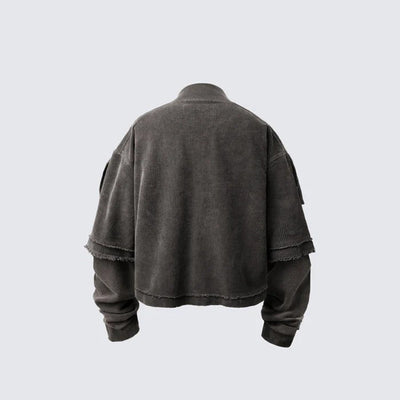 Camiseta Vintage Lavada con Efecto Dos Piezas - Streetwear Americano - Image 18