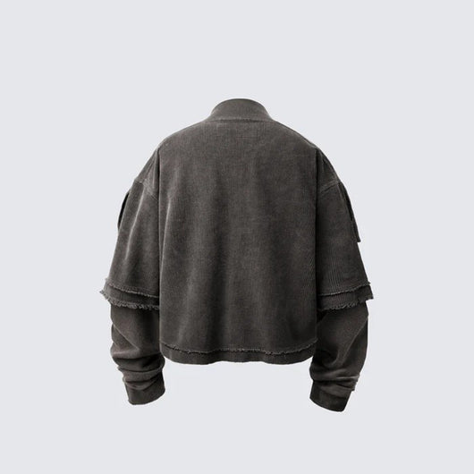 Camiseta Vintage Lavada con Efecto Dos Piezas - Streetwear Americano - Image 18