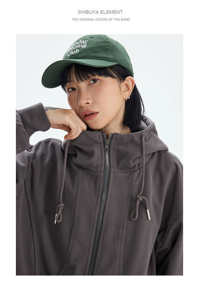 Suéter Hoodie de Pareja Otoño con Costuras a Contraste - Image 18