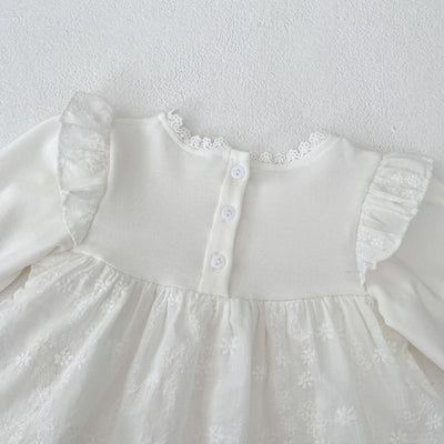 Vestido Princesa Niña con Detalles Bordados y Falda Superpuesta - Image 14
