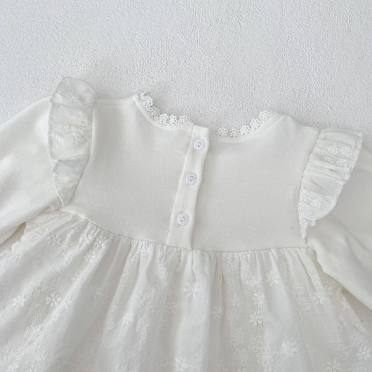 Vestido Princesa Niña con Detalles Bordados y Falda Superpuesta - Image 14