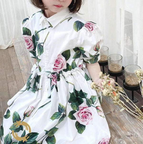 Vestido Princesa Floral para Niñas