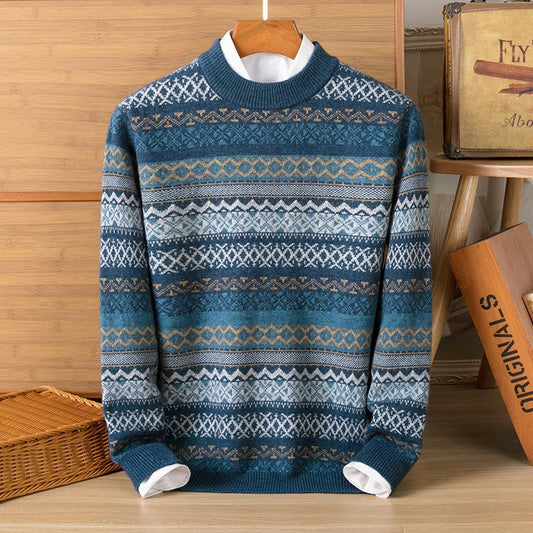 Suéter de Rayas Grueso para Hombre - Playera Base Térmica