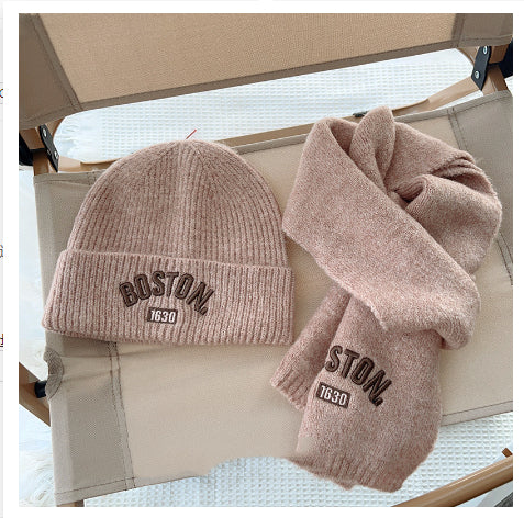 Conjunto de Gorro y Bufanda para Niños - 2 Piezas Bordado para Otoño e Invierno - Image 22