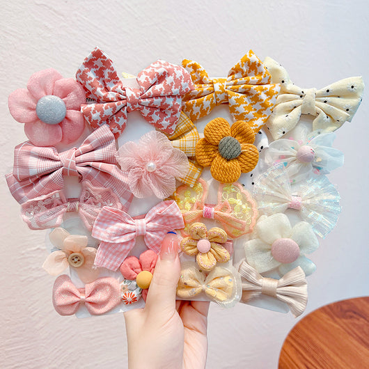 Clip de Cabello con Moño Floral para Niñas - Diseño Princesa Hada - Image 36
