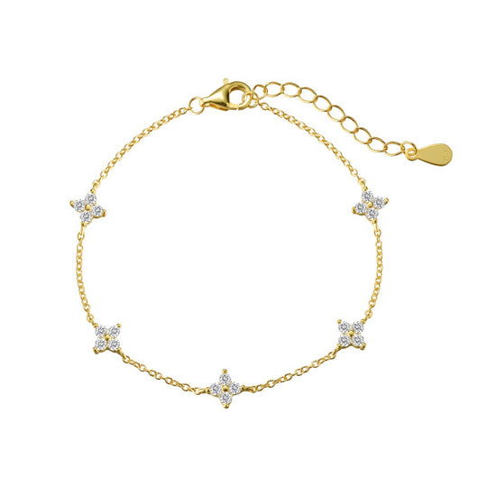 Collar y Pulsera de Plata Esterlina 925 Diseño Estrellado con Zirconia para Mujer - Image 8