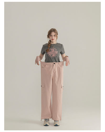 Camiseta Gris de Verano con Cuello Redondo y Letras en los Hombros - Image 12