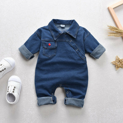 Mono Infantil Personalizado en Denim con Bolsillos