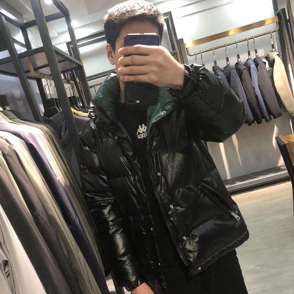 Chaqueta Acolchada Brillante para Parejas - Corta y Versátil