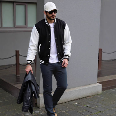 Chaqueta Béisbol Otoño Personalizada para Hombre - Image 3