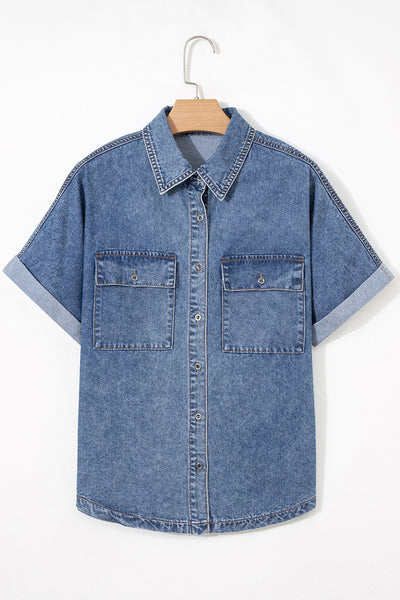 Camisa Casual Multiboton Entallada para Mujer - Image 14