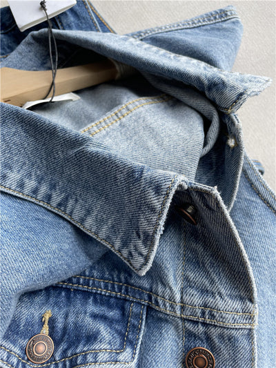 Chaleco Denim Suelto sin Mangas para Mujer - Image 18
