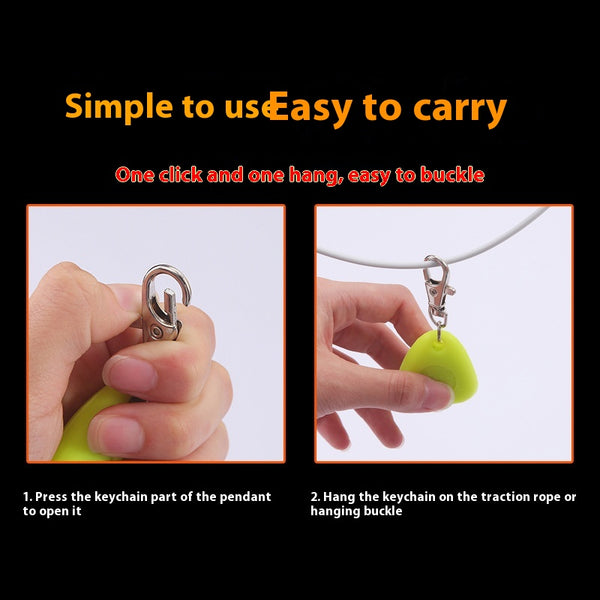 Colgante Luminoso Triangular de Silicona para Mascotas