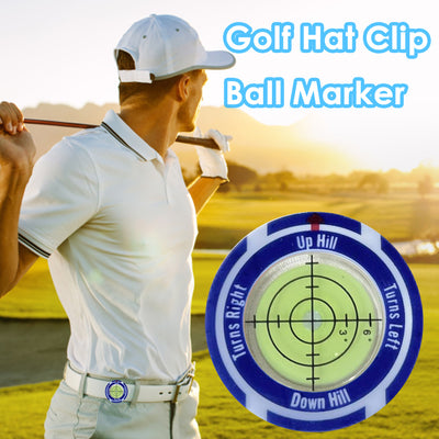 Clip Medidor de Nivel para Gorra de Golf con Marcas de Posición Verde