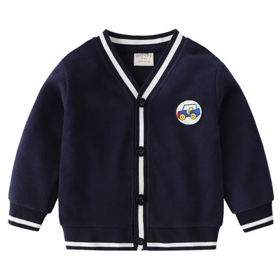 Cardigan Tipo Hoodie Cuello V para Niño - Abrigo Ligero - Image 5