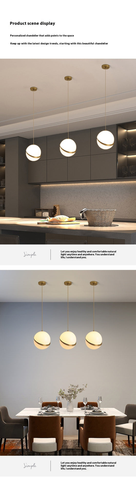 Lámpara Colgante Decorativa Modular Ajustable para Restaurante y Dormitorio - Image 16