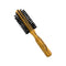 Semi-Circular Olive Wood Boar Bristle Brush - 7 Rows
