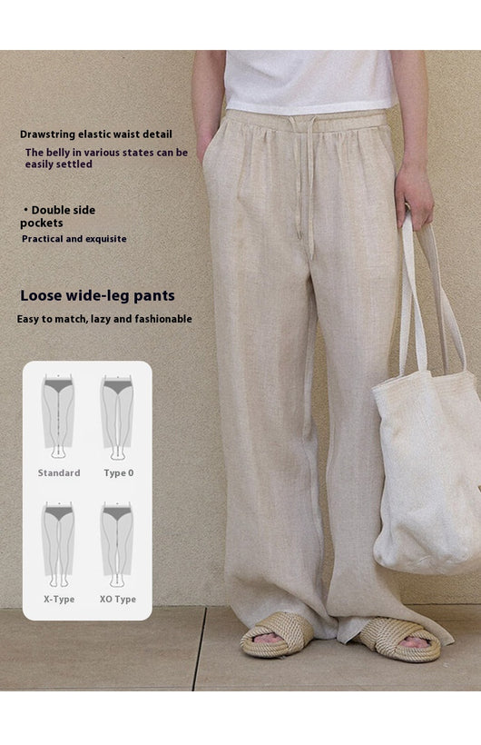 Pantalón Recto Largo Minimalista con Bolsillos Dobles para Mujer - Image 8