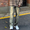 Jeans Vintage Americano Pesado con Lavado Retro