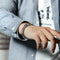Pulsera de Plata S925 Tipo Grueso Semicircular para Hombre