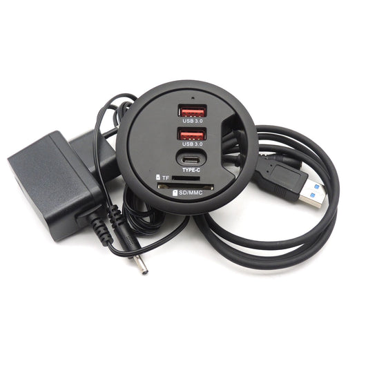 Hub USB 3.0 Multifunción con Lector de Tarjetas SD y Puerto USB-C - Image 5