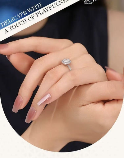 Anillo de Compromiso Clásico con Diamante de 1 Quilate Completamente Engastado - Image 10