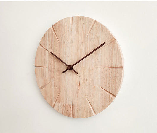 Reloj de Pared de Madera Maciza sin Perforación para Sala de Estar - Image 11