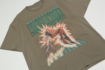 Camiseta Estampada con Caracteres para Hombre - Corte Europeo - Image 5