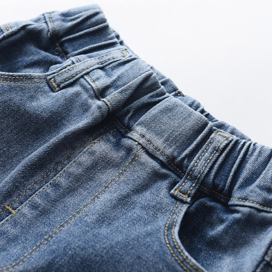 Jeans Slim Fit Niña Estilo Coreano con Moño - Moda Infantil Dulce - Image 3